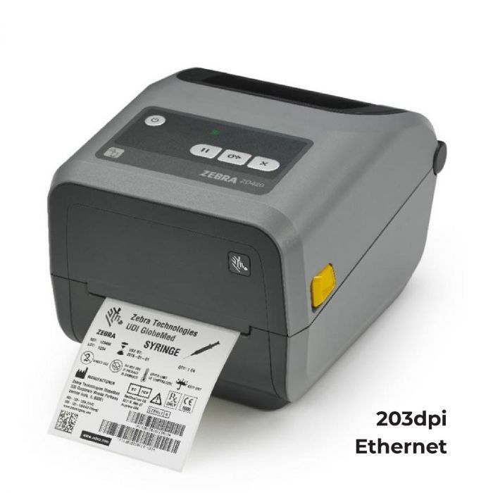 Zebra ZD420 Desktop Printer - 203 dpi - Thermal Transfer - Ribbon